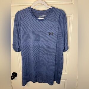 Under Armour Men's Short Sleeve Heatgear Loose Fit Shirt Blue, 2XL